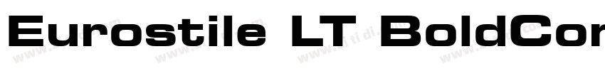 Eurostile LT BoldCon字体转换